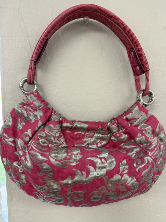 kate spade Handbags - Vintage 2007 Kate Spade Hobo Bag Pink & Silver Brocade Marina
